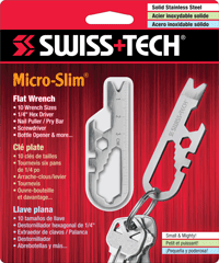 Micro-Slim® Flat Wrench w/Clamshell