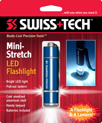 Mini-Stretch LED Flashlight w/Clamshell